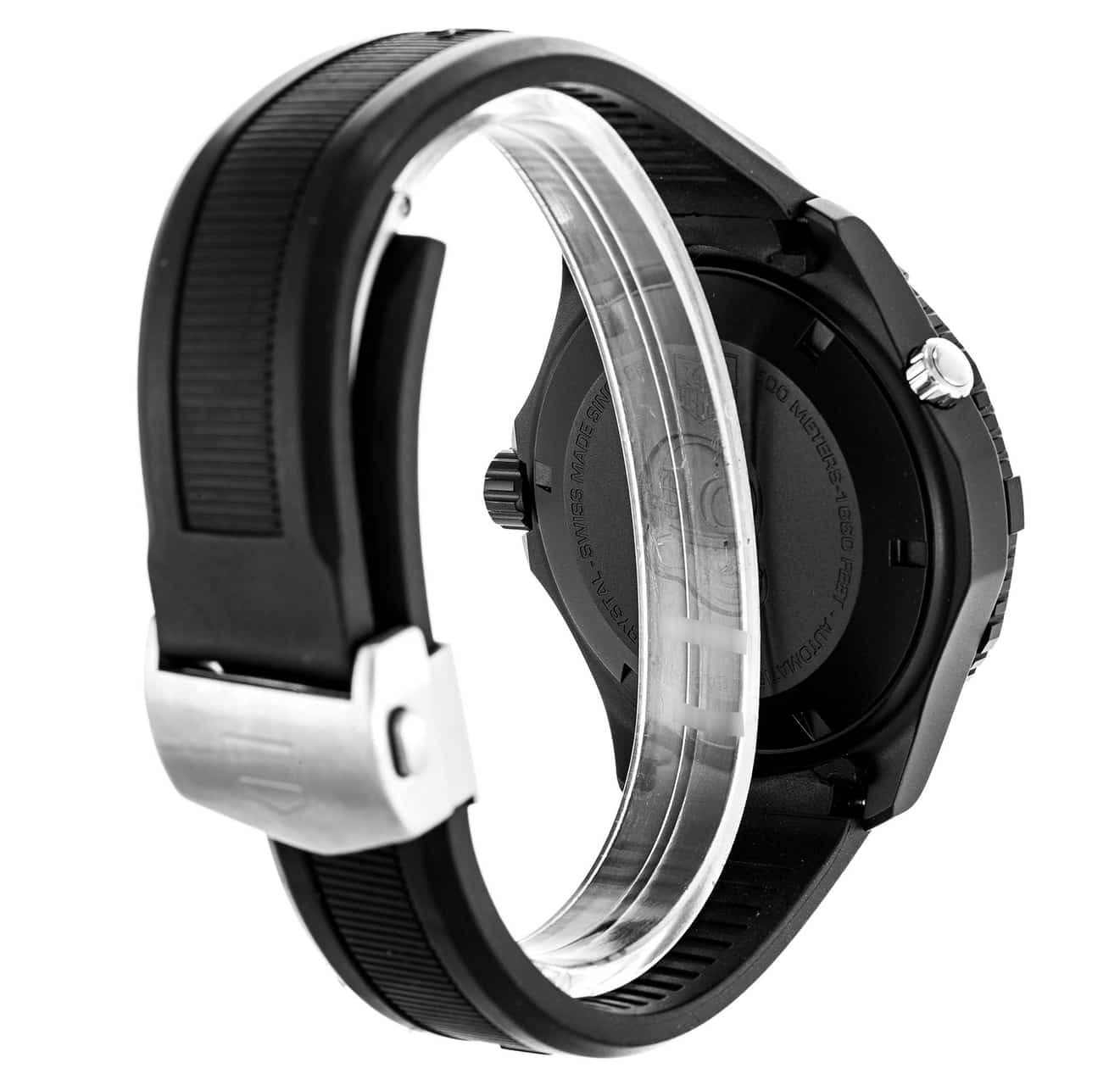 Tag heuer aquaracer rubber 2025 black ft6027